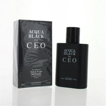 Secret Plus ZZMSPACQUABLACK34T 3.4 oz Men Acqua Black for Ceo Eau De Toilette Spray