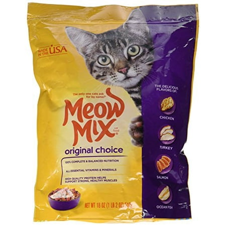 Meow Mix Cat Food Original Choice Dry Cat Food  18 oz