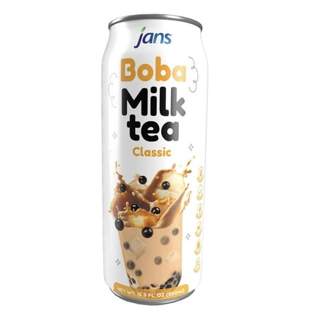 Jans Boba Milk Tea 16.56oz