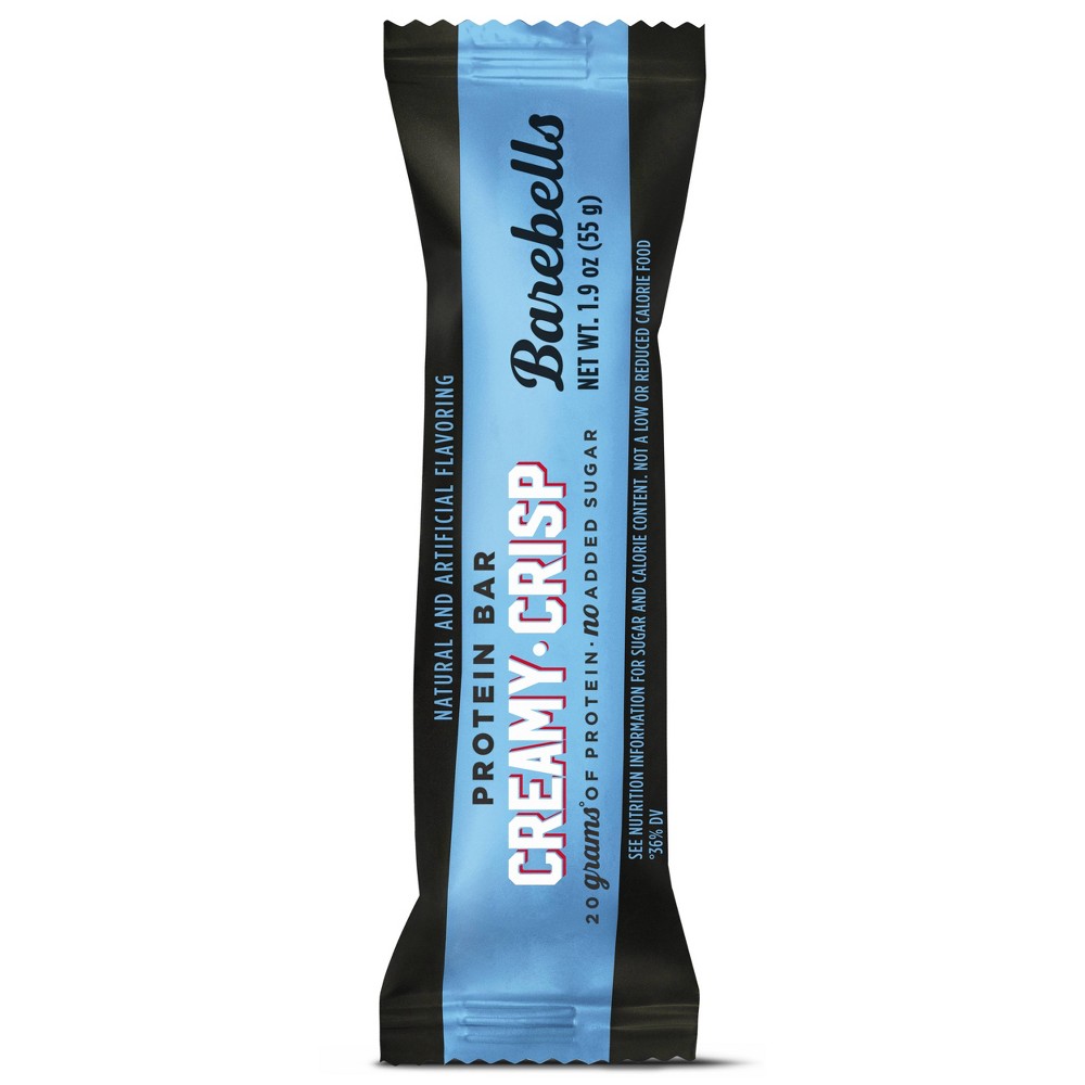 Barebells Protein Single Bars - Creamy Crisp - 55gms: 20g Protein, Chewy Texture, 1 Bar, Ready to Eat Snack