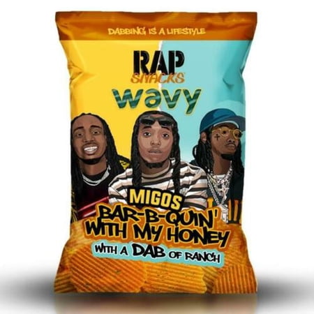 Rap Snacks Migos BBQ & With My Honey with a Dab of Ranch 2.5 oz