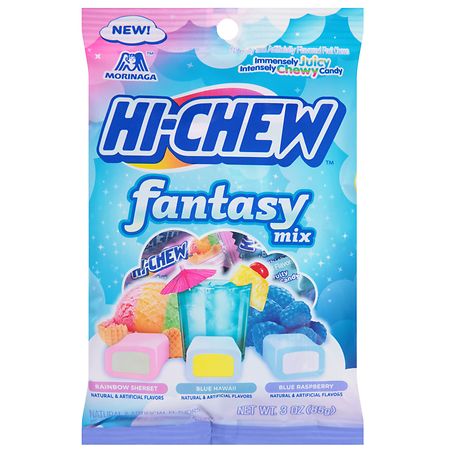 Exclusive Hi-Chew Fantasy Mix - Blue Hawaii  Rainbow Sherbet  Blue Raspberry