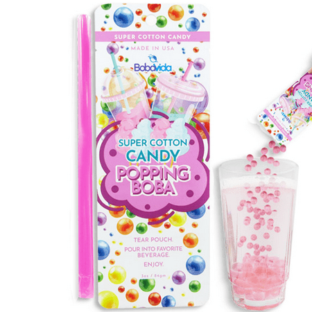 Bobavida Popping Boba Pouch Cotton Candy 3 oz 1ct