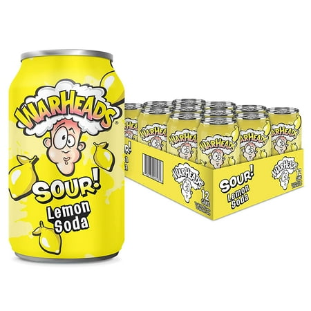 Warheads Sour Lemon Soda 12oz Can