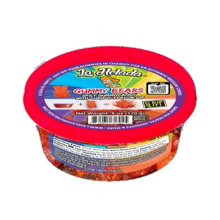 La Helada Gummy Bears with Chamoy Dip 6.0oz
