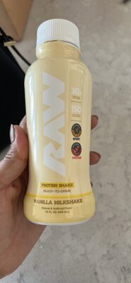 RAW 30gm Protein Vanilla Milkshake 12oz