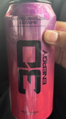 3D Energy Watermelon Grape 16oz Can