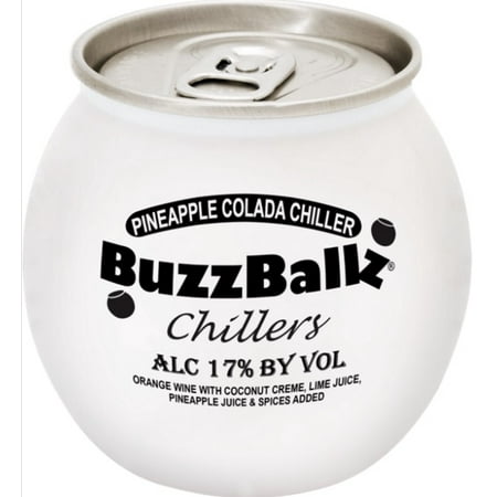 Buzzballz Chillerz Pinapple Colada Chiller Cocktail, 187 ml