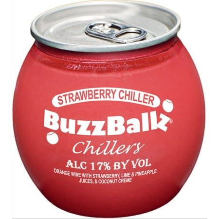 Buzzballz Chillerz Strawberry Chiller Cocktail, 187 mL