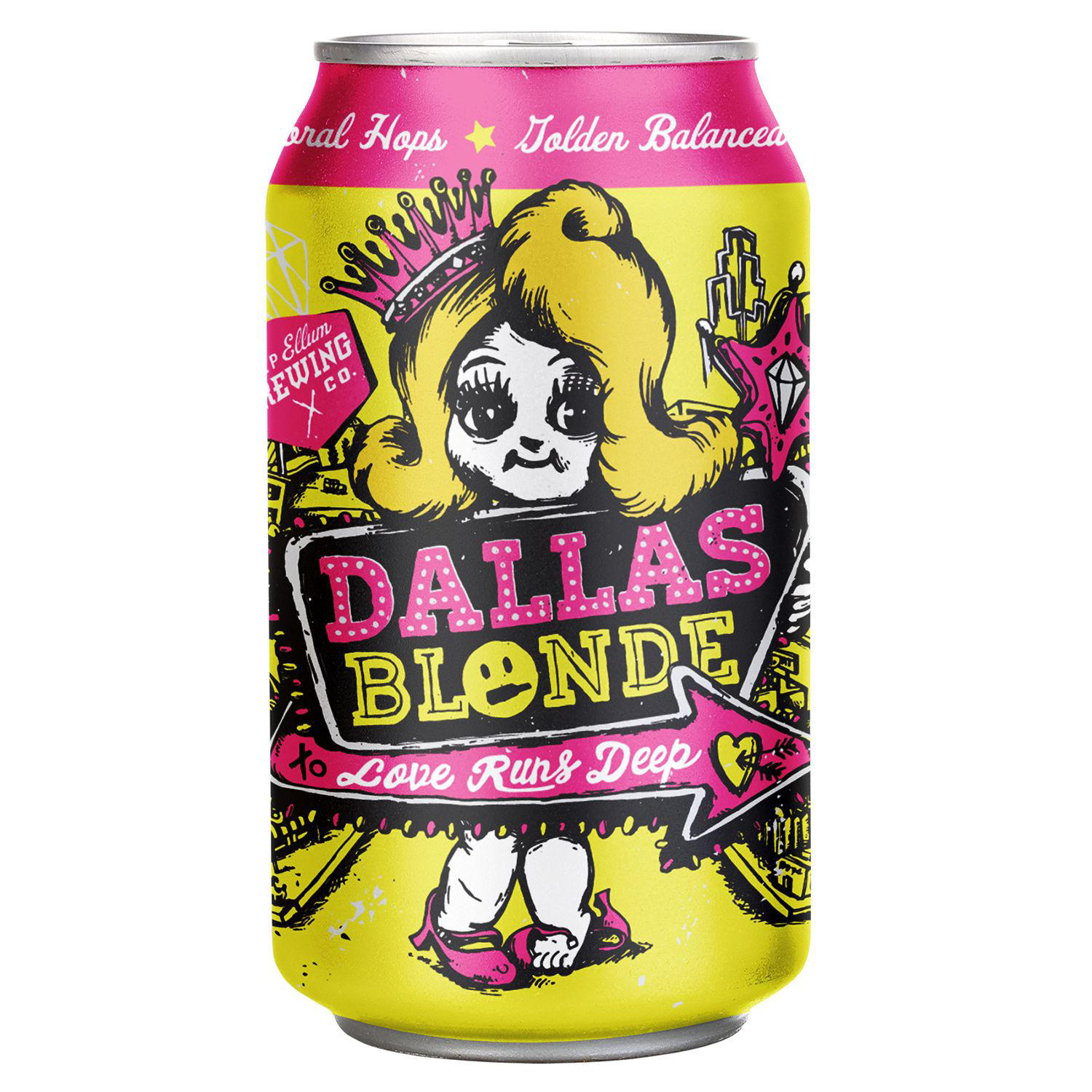 Deep Ellum Dallas Blonde Beer, 12 Pack, 12 fl oz Cans