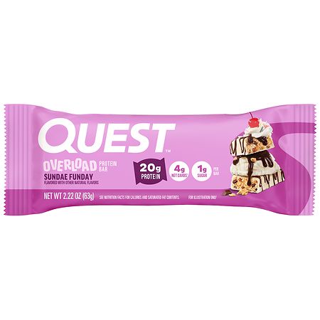 Quest Overload Protein Bar Sundae Funday - 2.22 oz