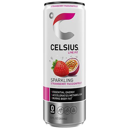 CELSIUS Sparkling Strawberry Passionfruit 12oz Can