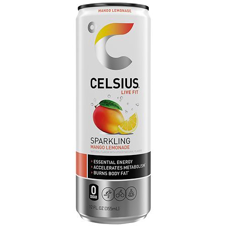 CELSIUS Sparkling Mango Lemonade 12oz Can