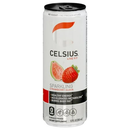 CELSIUS Originals Sparkling Strawberry Guava 12oz Can